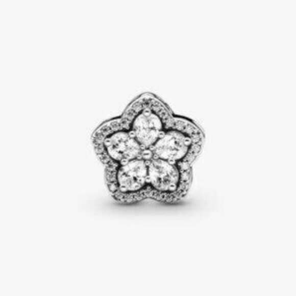 Pandora Sparkling Snowflake Pav?? Charm - Picture 3 of 5